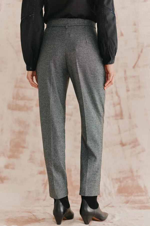 Shop Piedad. Pantalón de cuadros con lazada Mujer Pantalones