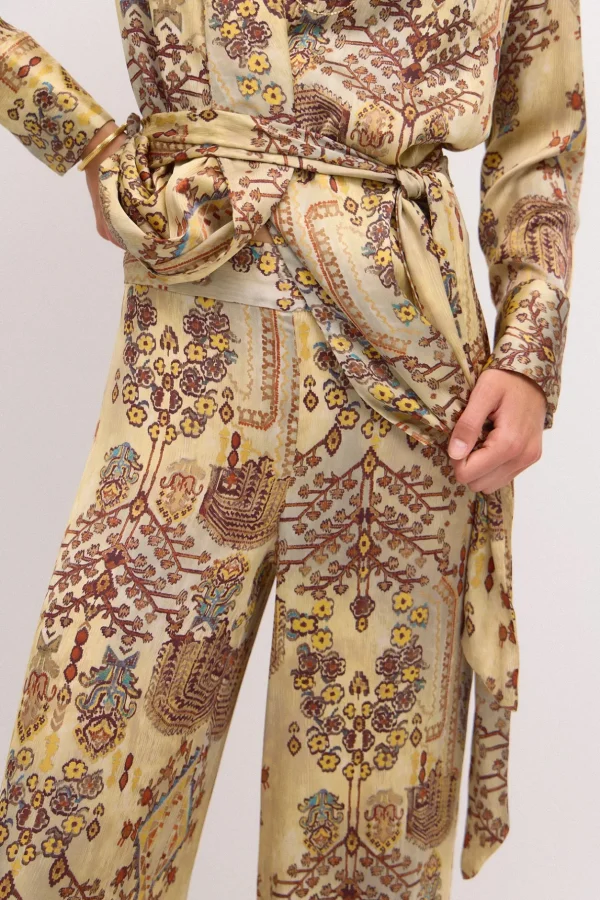 New Prisca. Pantalón amplio estampado Mujer Pantalones