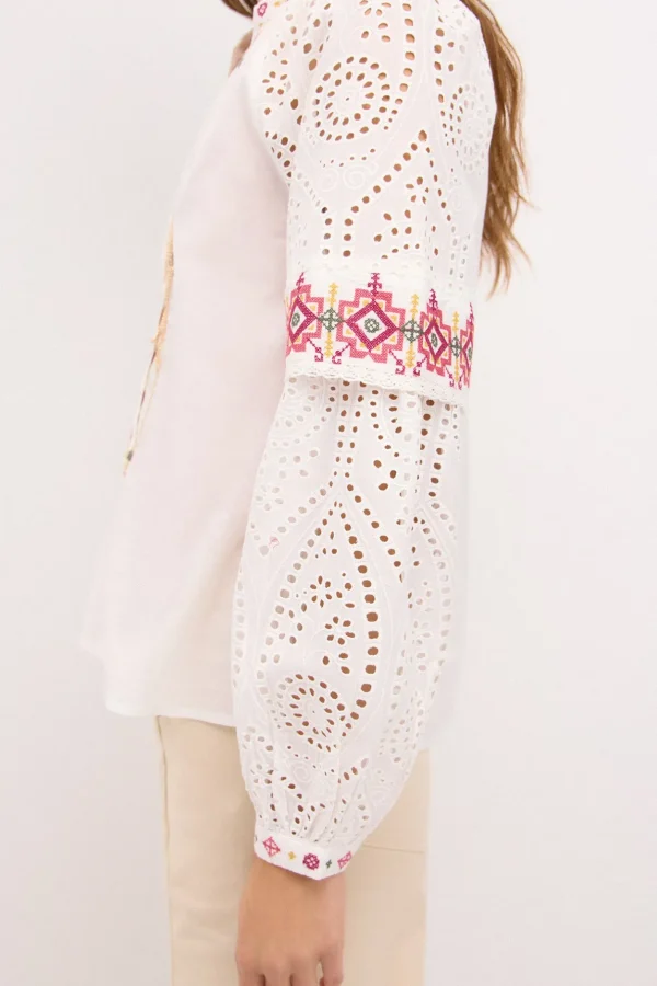 Clearance Rebeca. Camisa bordada. Mujer Blusas Y Camisas