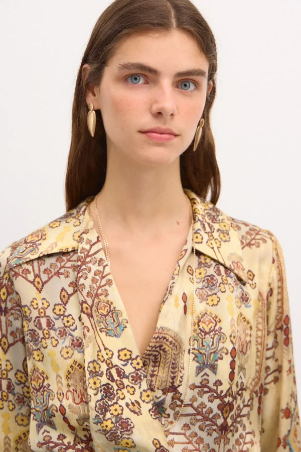 Outlet Renata. Camisa cruzada. Mujer Blusas Y Camisas