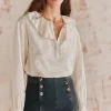 Sale Reyes. Blusa cuello maxi. Mujer Blusas Y Camisas