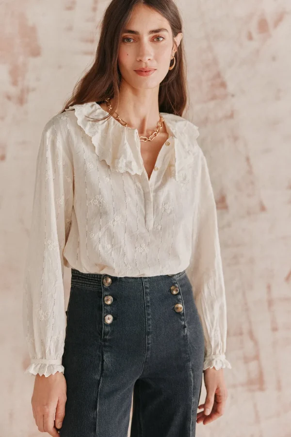 Sale Reyes. Blusa cuello maxi. Mujer Blusas Y Camisas