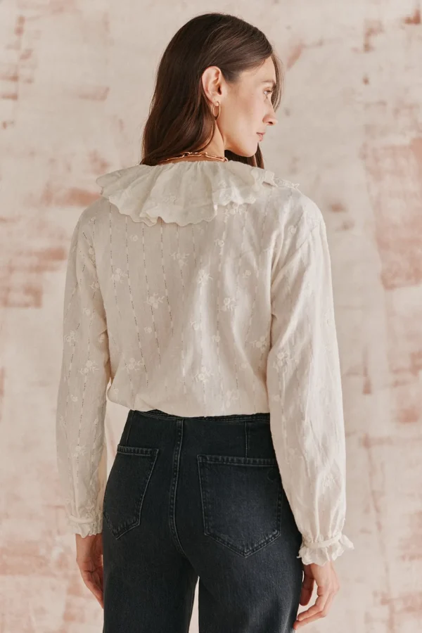Sale Reyes. Blusa cuello maxi. Mujer Blusas Y Camisas