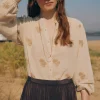 Cheap Rogelia. Blusa bordada. Mujer Blusas Y Camisas