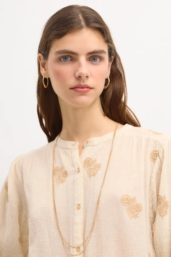 Cheap Rogelia. Blusa bordada. Mujer Blusas Y Camisas