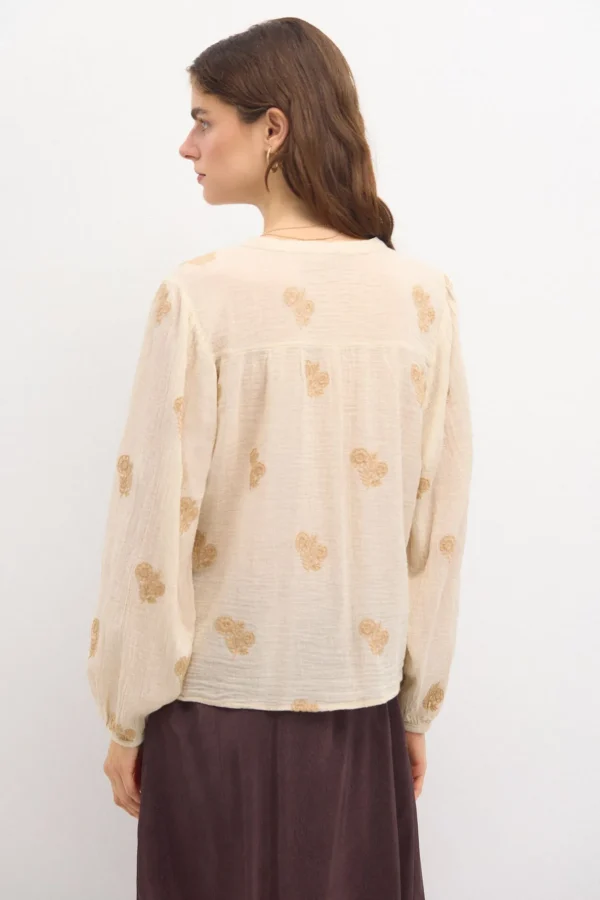Cheap Rogelia. Blusa bordada. Mujer Blusas Y Camisas