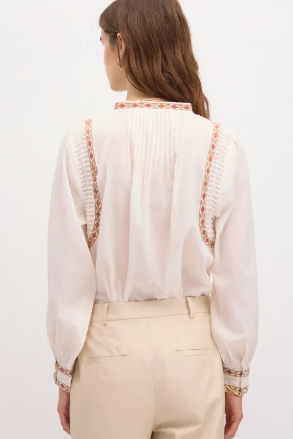 Sale Romina. Blusa tiras bordadas. Mujer Blusas Y Camisas