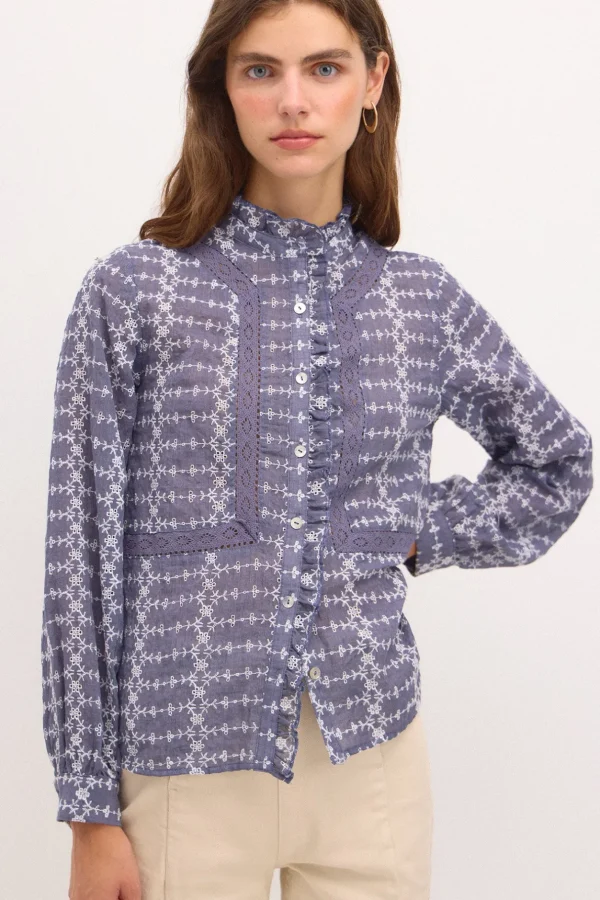 Cheap Rona. Blusa bordada. Mujer Blusas Y Camisas