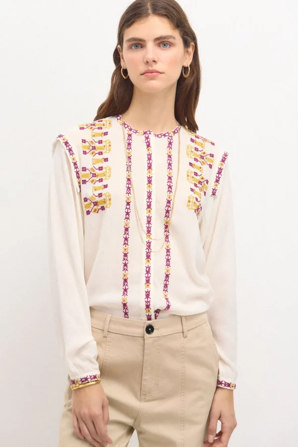 Clearance Rosana. Blusa bordada. Mujer Blusas Y Camisas
