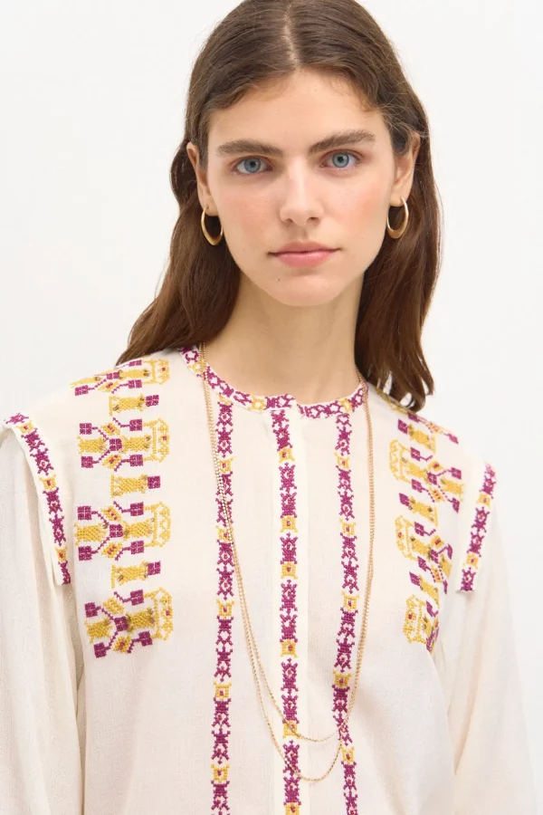 Clearance Rosana. Blusa bordada. Mujer Blusas Y Camisas