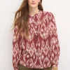 Fashion Rosi. Blusa estampada hilo metalizado. Mujer Blusas Y Camisas