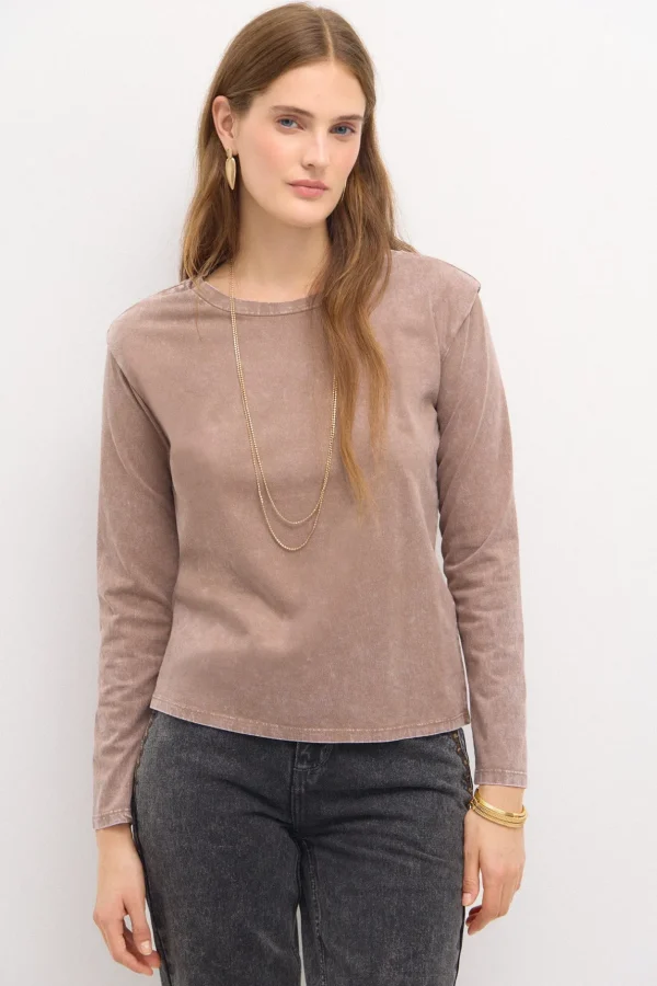 Cheap Scarlet. Camiseta de algodón lavada Mujer Camisetas Y Tops