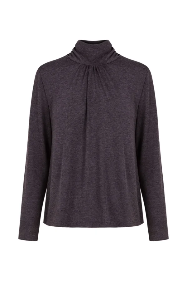 Online Sibila. Camiseta cuello vuelto Mujer Camisetas Y Tops