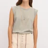 Discount Sonia. Camiseta de algodón lavada Mujer Camisetas Y Tops