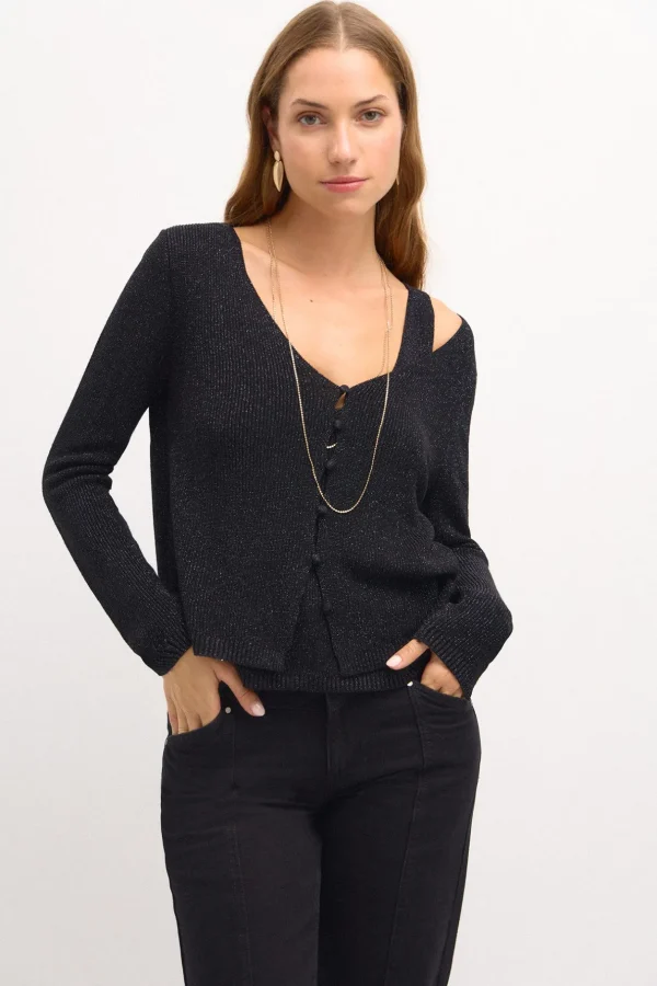 Clearance Taciana. Chaqueta de punto perlado Mujer Jerséis Y Cárdigans