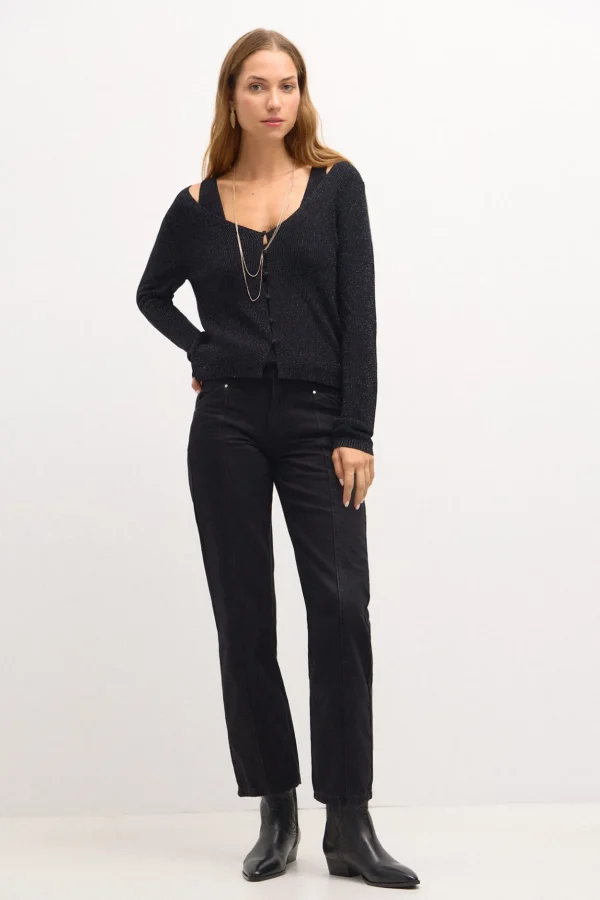 Clearance Taciana. Chaqueta de punto perlado Mujer Jerséis Y Cárdigans