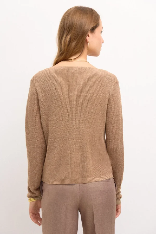 Outlet Taciana. Chaqueta de punto perlado Mujer Jerséis Y Cárdigans