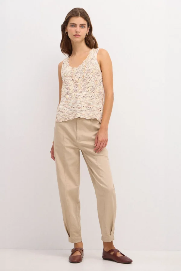 Flash Sale Tadea. Top de punto Mujer Camisetas Y Tops