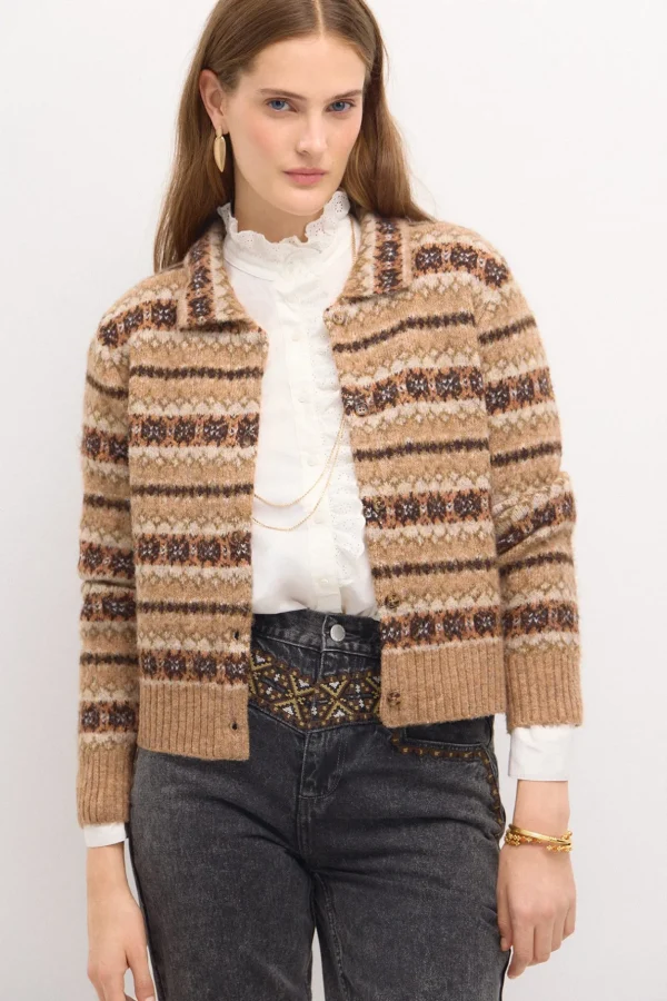 Flash Sale Tahira.Chaqueta greca Mujer Jerséis Y Cárdigans