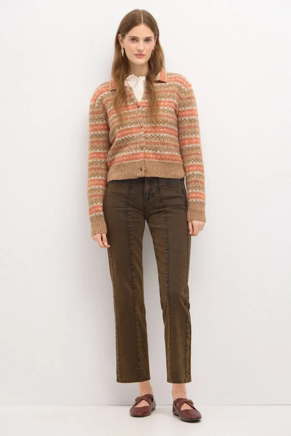 Outlet Tahira.Chaqueta greca Mujer Jerséis Y Cárdigans