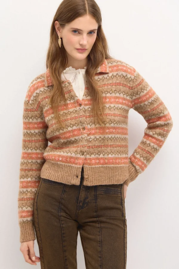Outlet Tahira.Chaqueta greca Mujer Jerséis Y Cárdigans
