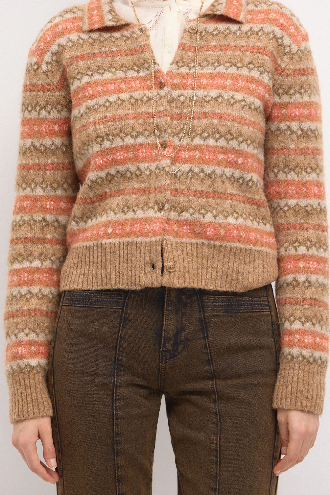 tahirachaqueta_greca_6.webp Outlet Tahira.Chaqueta greca Mujer Jerséis Y Cárdigans