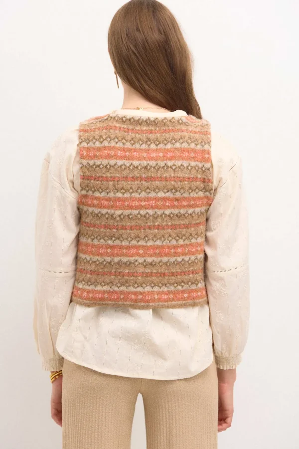 Store Taiana. Chaleco greca Mujer Chalecos | Jerséis Y Cárdigans