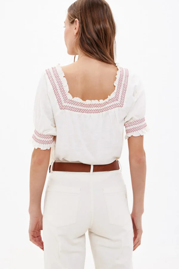 Hot Tala. Camiseta de algodón romántica Mujer Camisetas Y Tops