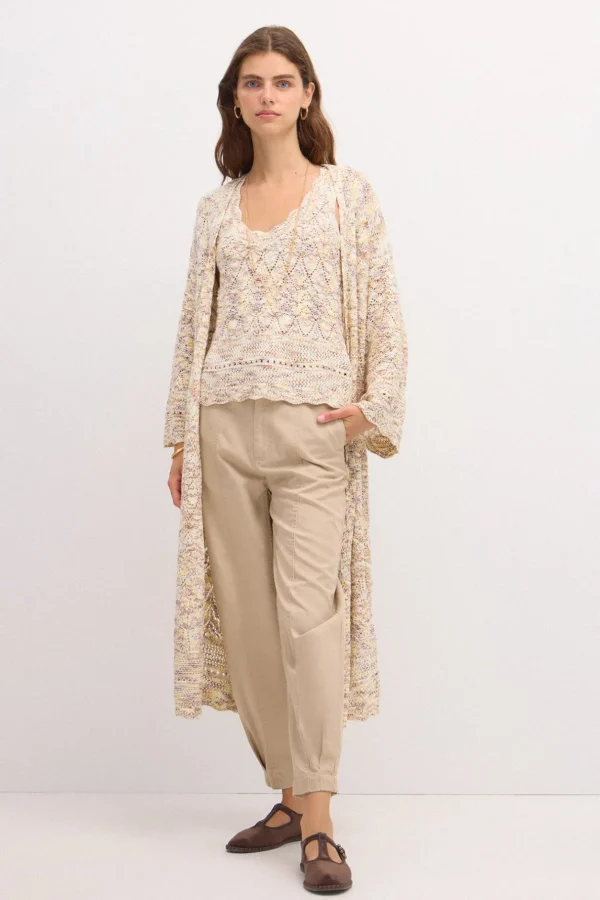 New Tania. Cardigan largo Mujer Jerséis Y Cárdigans