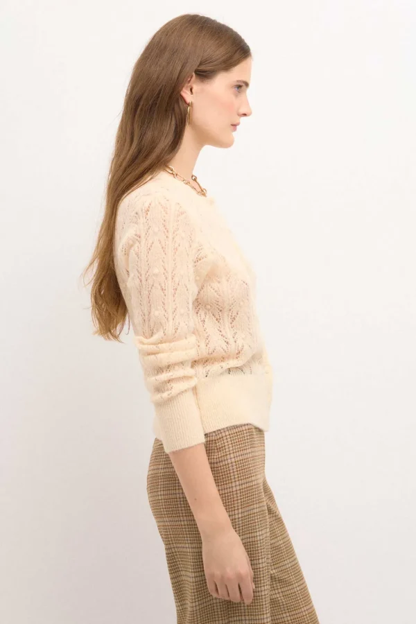 Cheap Taresa. Chaqueta de punto pointelle Mujer Jerséis Y Cárdigans