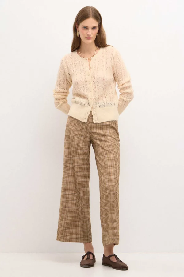 Cheap Taresa. Chaqueta de punto pointelle Mujer Jerséis Y Cárdigans