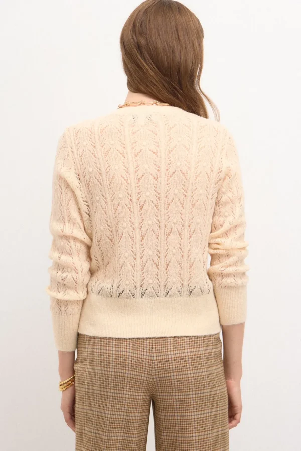 Cheap Taresa. Chaqueta de punto pointelle Mujer Jerséis Y Cárdigans