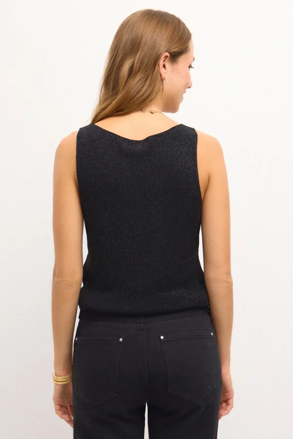 Online Tarian. Top punto perlado Mujer Camisetas Y Tops