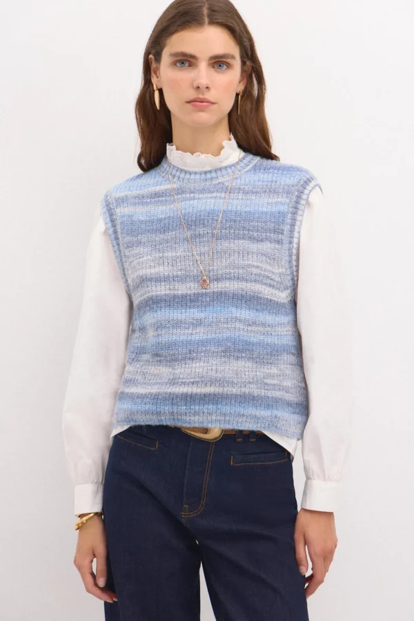 Best Tatiana. Chaleco space dye Mujer Chalecos | Jerséis Y Cárdigans