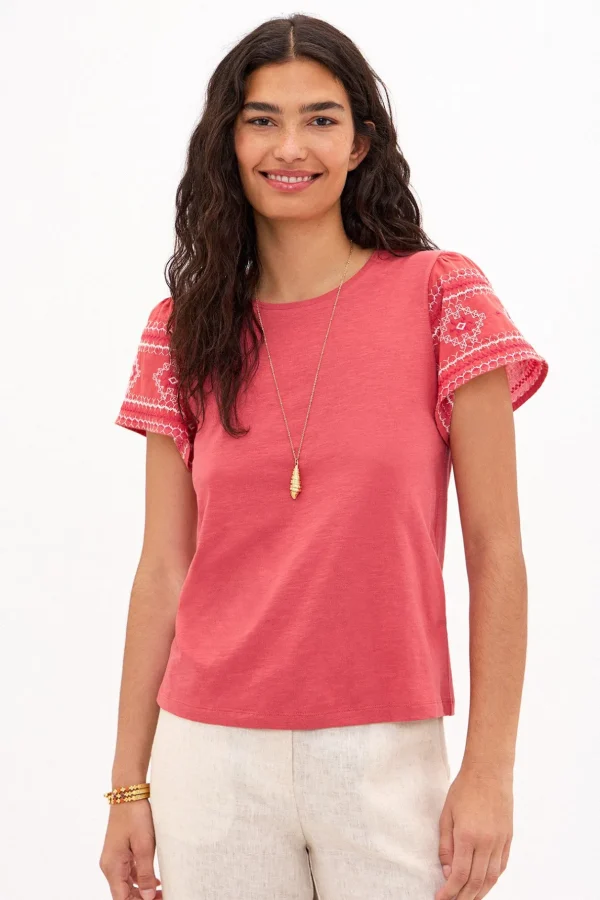 Cheap Taylor. Camiseta de algodón con bordados Mujer Camisetas Y Tops