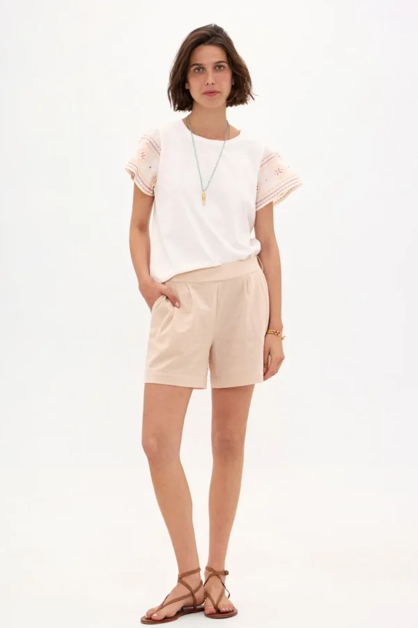 Store Taylor. Camiseta de algodón con bordados Mujer Camisetas Y Tops