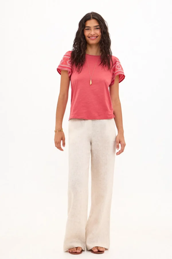 Cheap Taylor. Camiseta de algodón con bordados Mujer Camisetas Y Tops