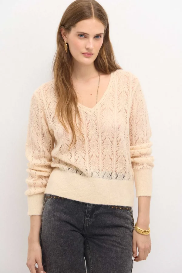 Discount Teba. Jersey pointelle Mujer Jerséis Y Cárdigans