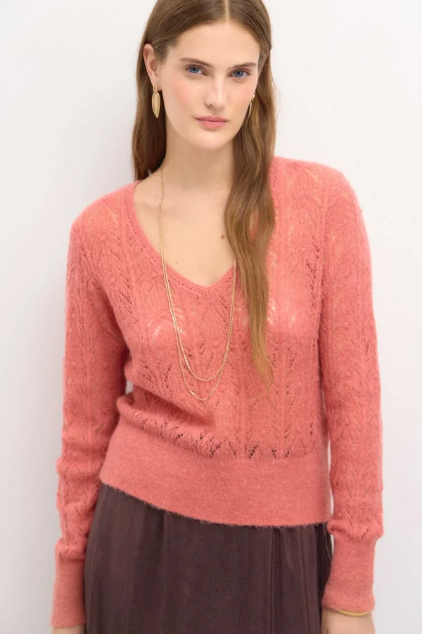 Flash Sale Teba. Jersey pointelle Mujer Jerséis Y Cárdigans