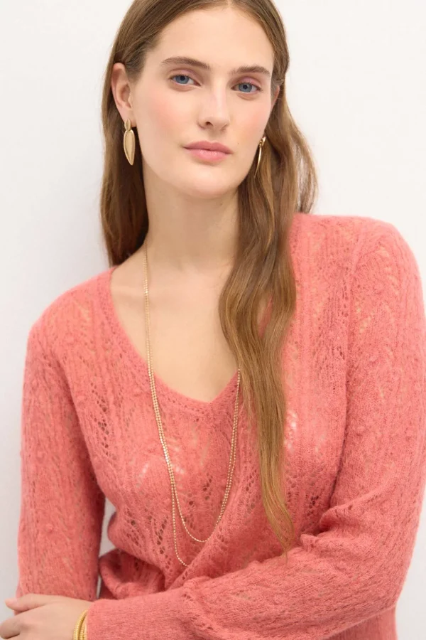 Flash Sale Teba. Jersey pointelle Mujer Jerséis Y Cárdigans