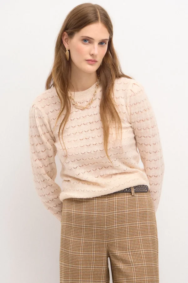 New Tella. Jersey desagujado Mujer Jerséis Y Cárdigans
