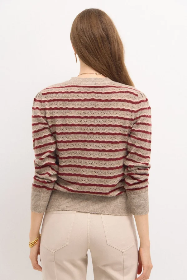 Discount Telma. Jersey rayas calado Mujer Jerséis Y Cárdigans