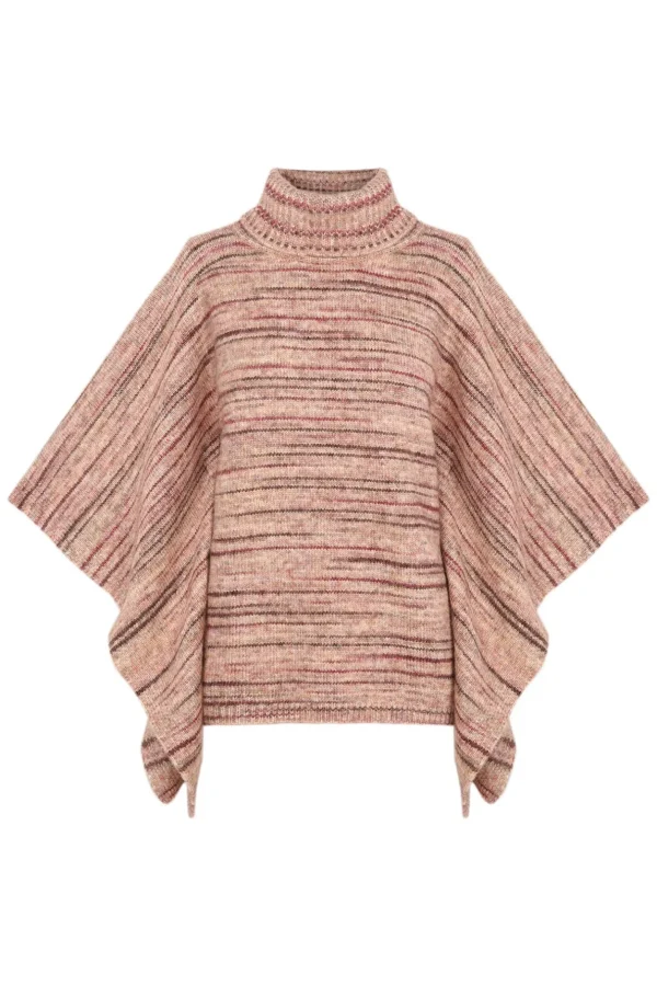 Shop Teocleta. Poncho de punto Mujer Abrigos Y Chaquetas | Jerséis Y Cárdigans