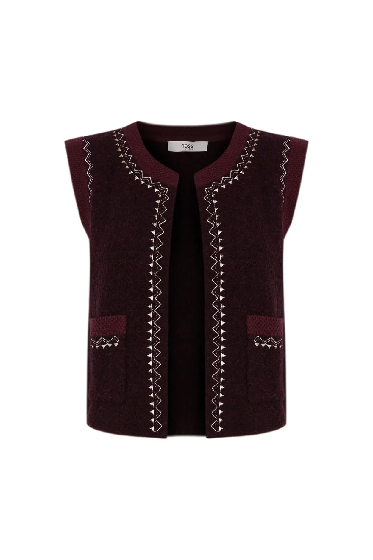 teodora_chaleco_de_punto__6.webp Sale Teodora. Chaleco de punto bordado Mujer Chalecos | Jerséis Y Cárdigans