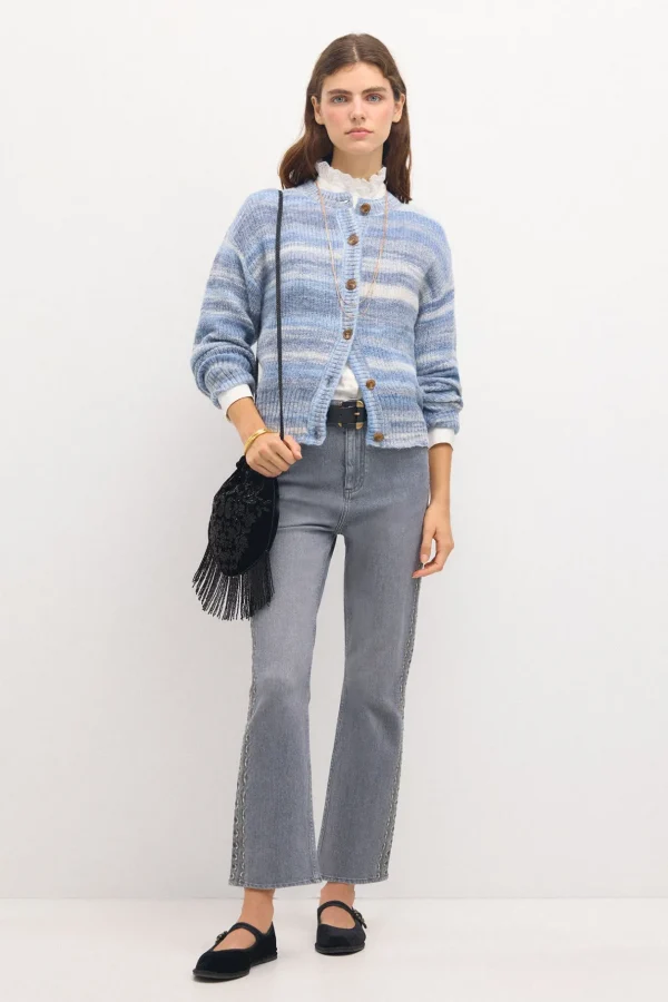 Discount Teresa. Chaqueta space dye Mujer Jerséis Y Cárdigans
