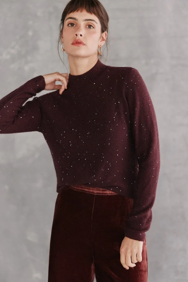 Outlet Tesi. Jersey lentejuelas Mujer Jerséis Y Cárdigans