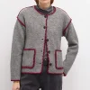 Online Tesira. Chaqueta de punto bordada Mujer Jerséis Y Cárdigans
