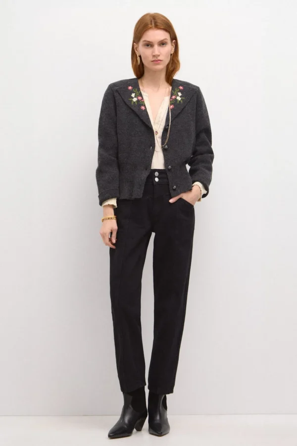 New Tessa. Chaqueta de punto bordada Mujer Jerséis Y Cárdigans
