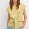 Best Tina. Camiseta de algodón Mujer Camisetas Y Tops
