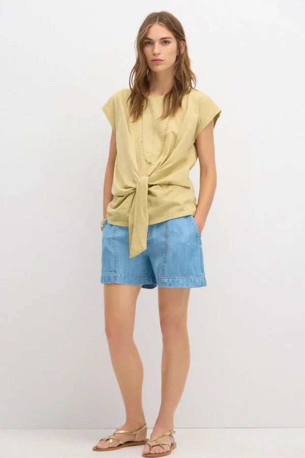 Best Tina. Camiseta de algodón Mujer Camisetas Y Tops